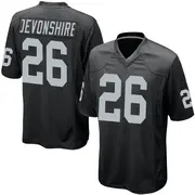 Youth Black Game M.J. Devonshire Las Vegas Team Color Jersey