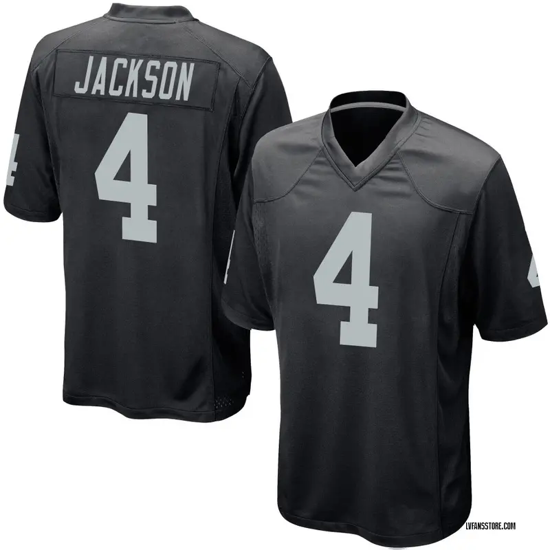 Youth Black Game Shedrick Jackson Las Vegas Team Color Jersey