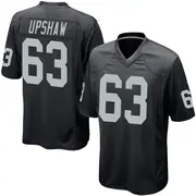 Youth Black Game Wilson Gene Upshaw Las Vegas Team Color Jersey