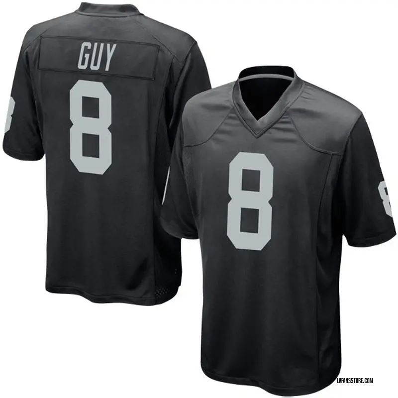 Youth Black Game Wilson Ray Guy Las Vegas Team Color Jersey