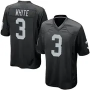 Youth Black Game Zamir White Las Vegas Team Color Jersey