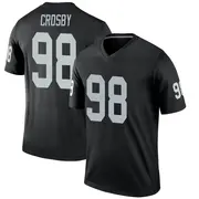 Youth Black Legend Maxx Crosby Las Vegas Jersey