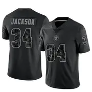 Youth Black Limited Bo Jackson Las Vegas Reflective Jersey