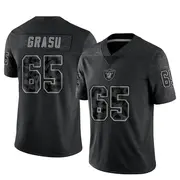 Youth Black Limited Hroniss Grasu Las Vegas Reflective Jersey