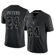 Youth Black Limited Marcus Peters Las Vegas Reflective Jersey