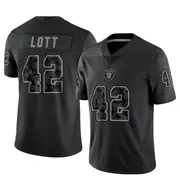 Youth Black Limited Ronnie Lott Las Vegas Reflective Jersey