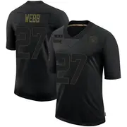 Youth Black Limited Sam Webb Las Vegas 2020 Salute To Service Jersey