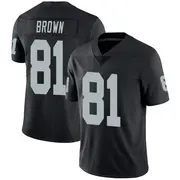 Youth Black Limited Tim Brown Las Vegas Team Color Vapor Untouchable Jersey