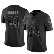 Youth Black Limited Willie Brown Las Vegas Reflective Jersey