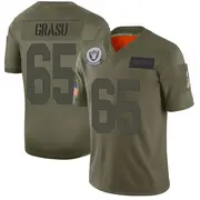 Youth Camo Limited Hroniss Grasu Las Vegas 2019 Salute to Service Jersey