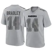 Youth Gray Game Carter Bradley Las Vegas Atmosphere Fashion Jersey