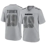 Youth Gray Game DJ Turner Las Vegas Atmosphere Fashion Jersey