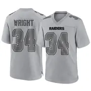 Youth Gray Game K.J. Wright Las Vegas Atmosphere Fashion Jersey