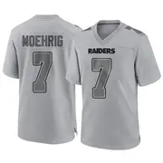 Youth Gray Game Tre'von Moehrig Las Vegas Atmosphere Fashion Jersey