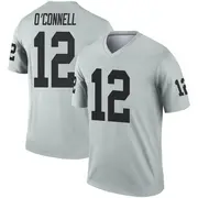 Youth Legend Aidan O'Connell Las Vegas Inverted Silver Jersey