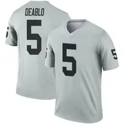 Youth Legend Divine Deablo Las Vegas Inverted Silver Jersey