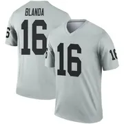 Youth Legend George Blanda Las Vegas Inverted Silver Jersey