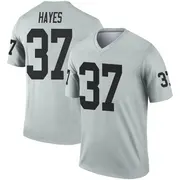 Youth Legend Lester Hayes Las Vegas Inverted Silver Jersey