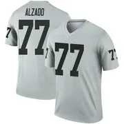 Youth Legend Lyle Alzado Las Vegas Inverted Silver Jersey