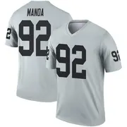 Youth Legend Tyler Manoa Las Vegas Inverted Silver Jersey