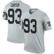 Youth Legend Zach Carter Las Vegas Inverted Silver Jersey