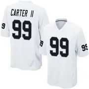 Youth White Game Andre Carter II Las Vegas Jersey