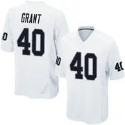 Youth White Game Jaydon Grant Las Vegas Jersey