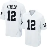 Youth White Game Ken Stabler Las Vegas Jersey