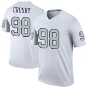 Youth White Legend Maxx Crosby Las Vegas Color Rush Jersey