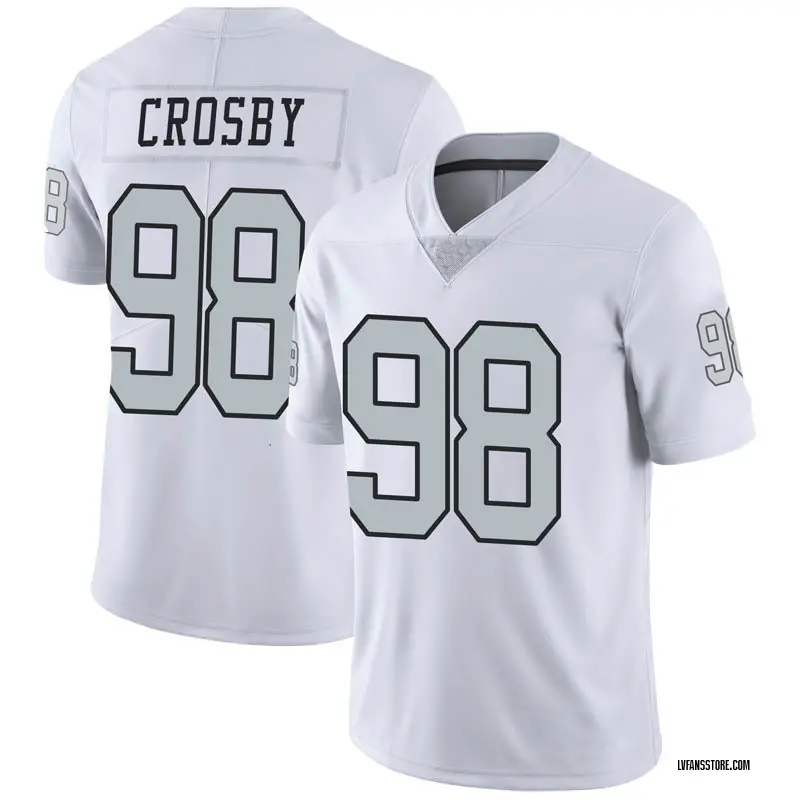 Youth White Limited Maxx Crosby Las Vegas Color Rush Jersey