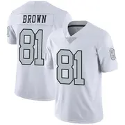 Youth White Limited Tim Brown Las Vegas Color Rush Jersey